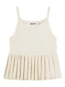 Топ Rany в рубчик с оборками Molo, бежевый