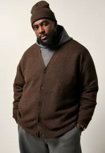 V-Образный вырез, кардиган Sthuge, Earthy Brown