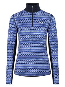 KARI TRAA Терморубашка "Лилья" темно-синего/синего цвета