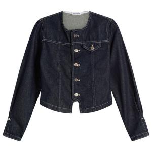 Peachy Den Джинсовая куртка без воротника Goldie