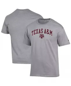 Мужская футболка Heather Gray Texas A&M Aggies с арочным логотипом Champion