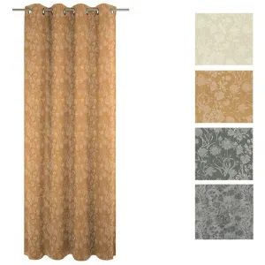 Штора Flower Cuvée с люверсами, 1 шт., из 100% органического хлопка Adam, Curry