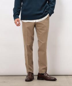 Классические брюки: зауженные брюки из эластичной саржи с двусторонней начесом Comme Ca Ism, цвет Beige