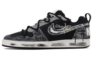 Мужские скейтерские кроссовки Court Borough Abrasion Resistant Low top Gray Nike, серый