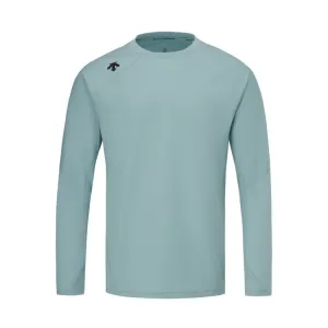 Тренировочная дышащая футболка с длинным рукавом Knitwear мужская DESCENTE, mt-mint