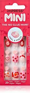 Мини-Самоклеящиеся ногти Impress Kiss, 28 шт