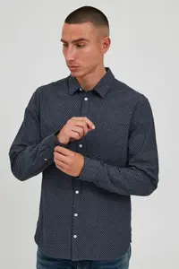 Рубашка с длинными рукавами из смесового материала "BLEND BHShirt", цвет Dress Blues
