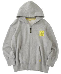 Детская толстовка JJ CAMP/(K), 100% хлопок, свободный крой, на молнии, JJ CAMP, цвет Moku