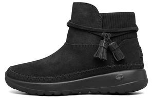 Зимние ботинки Skechers на плоской подошве, черный