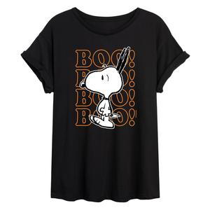 Арахис для юниоров "Бу!" Футболка оверсайз с рисунком Snoopy Licensed Character