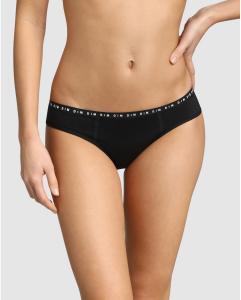 Моющиеся менструальные трусики из хлопка с плотным потоком Dim Protect Dim, черный