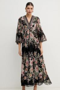 Платье с добавлением шелка Аланна Hale Bob, черный