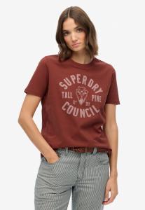 Футболка Superdry & Co LO-FI OUTDOORS , Fired Brick Brown/Brown