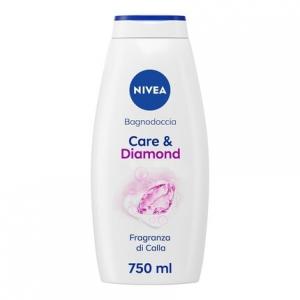 Гель для душа NIVEA Care & Diamond 750 мл - Обогащен витаминами C, E и питательными маслами с цветочным ароматом каллы