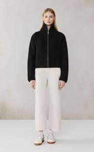 Женский укороченный кардиган Noelle из шерстяной смеси Soia & Kyo, Black