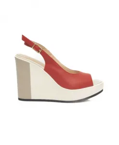 Сандалии на танкетке Cerruti 1881, красный