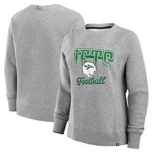 Женский флисовый свитшот hit hard heather gray new york jets Fanatics