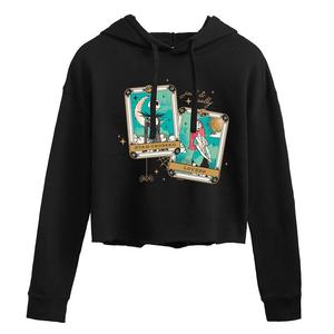 Укороченная толстовка «Любители Джека и Салли Джуниорс» Disney's «Кошмар перед Рождеством», черный