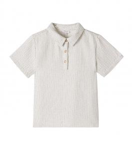 Ifo полосатая рубашка Donsje, Warm White-Thyme Striped