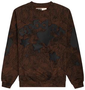 Толстовка Sp5der Beluga Real Tree Camo Crewneck Sweatshirt 'Brown', коричневый