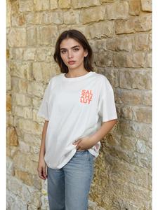 Salzhaut Футболка WEVEN кремового цвета