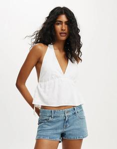 Топ-топ Haven с завязками по бокам белого цвета
