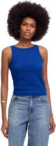 Топ Madewell Brightside High Neck Tank, цвет Brilliant Sapphire