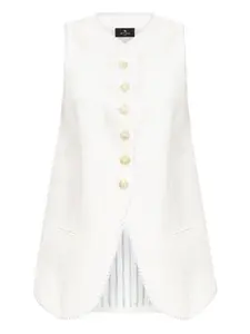 Жилет на пуговицах Etro, белый