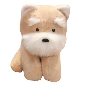 Милые плюшевые куклы щенков Snowy Snauder высотой 22cm/35cm/45cm MLING, бежевый