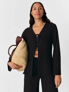 Пляжный топ с завязками спереди Whistles, черный