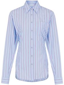 Рубашка в полоску Rabanne, синий