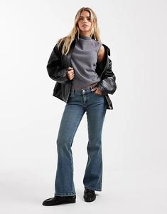 Джинсы Dr Denim Petite Kily с заниженной талией, темно-синего индиго