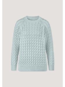 Вязаный пуловер Hessnatur Regular из чистого органического хлопка жемчужно-голубого цвета