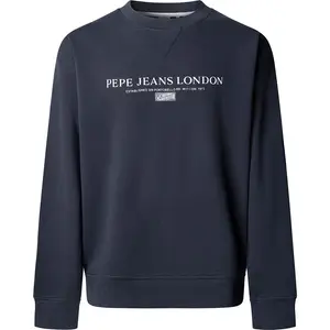 Летняя сезонная толстовка с логотипом Pepe Jeans, синий