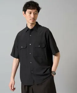 Легкая меланжевая рубашка с двумя карманами Avv, цвет Black