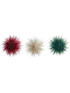 Beliani Набор из 3 светодиодных декоративных светильников GROVLAN в разноцветном/розовом/зеленом исполнении