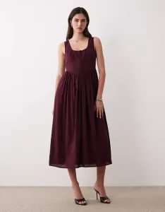 Темно-красное платье миди Nothing's Child Cora