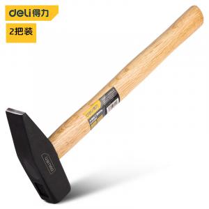 Deli Deli, 2 предмета, молоток для слесаря с деревянной ручкой, остроконечный молоток, молоток для электрика DL442800