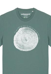 Футболка с принтом BAUMSCHEIBE watapparel, темно-зеленый