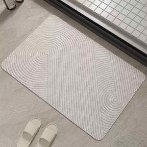 AOVOC Ковер 70х105 см для ванной комнаты, японский стиль, римский узор, впитывающий, нескользящий