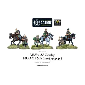 Ваффен-СС - кавалерийский унтер-офицер и команда LMG, 1942–45 гг., Bolt Action - German - Waffen-SS (28mm)