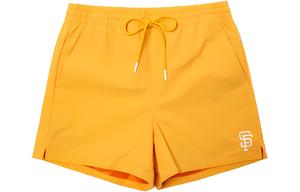 Женские повседневные шорты светло-оранжевые MLB, светло- оранжевый