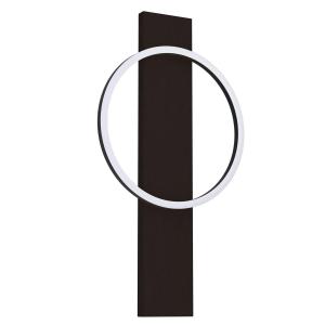 Светодиодная настенная лампа Eglo, 30 см, черно-белый