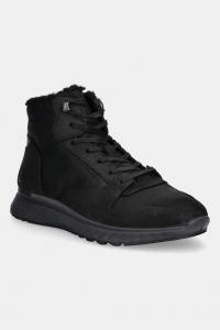 Ботинки Exostride Mid Warm из нубука Ecco, черный