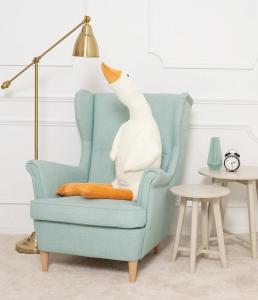 Мишка Gustaw Teddy Bear, Плюш, Гусь, белый, 130 см Miś Gustaw