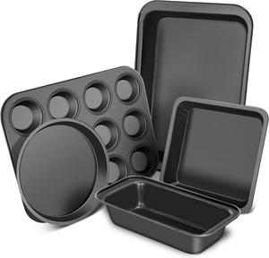 Набор форм CasaCulina для выпечки, 5 предметов, черный