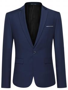 Youthup Строгий пиджак в темно-синем цвете