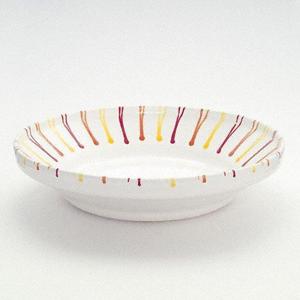 Миска-обруч Landlust без ручки 32 см Gmundner Keramik, белый/желтый/красный