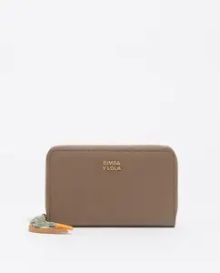 Женский кошелек среднего размера горизонтальный из нейлона Bimba y Lola, коричневый