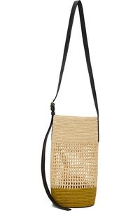 Khaite Маленькая сумка-ведро Billie бежевого и хаки цвета